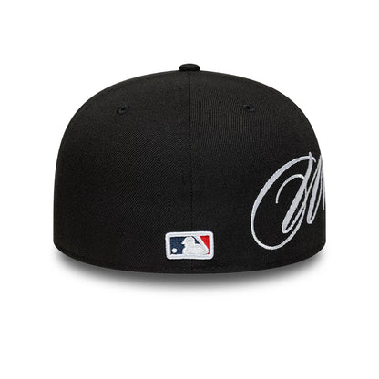Pictured is this MLB Side Script Chicago White Sox Low Profile 59FIFTY Fitted cap in black. 6