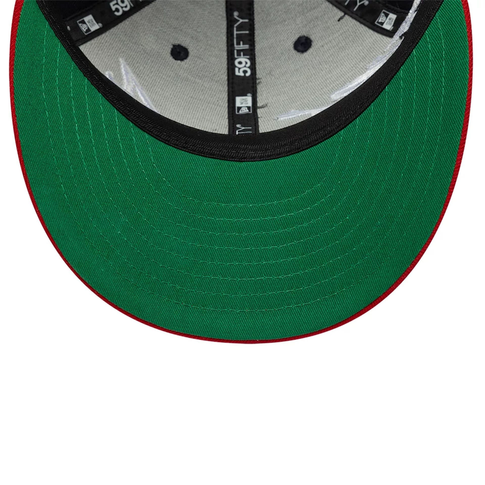 Pictured is this MLB Side Script Atlanta Braves Low Profile 59FIFTY Fitted cap in navy. 2