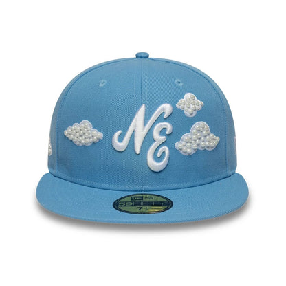 Pictured is this New Era Faux Pearl 59FIFTY Fitted cap in pastel blue. 4