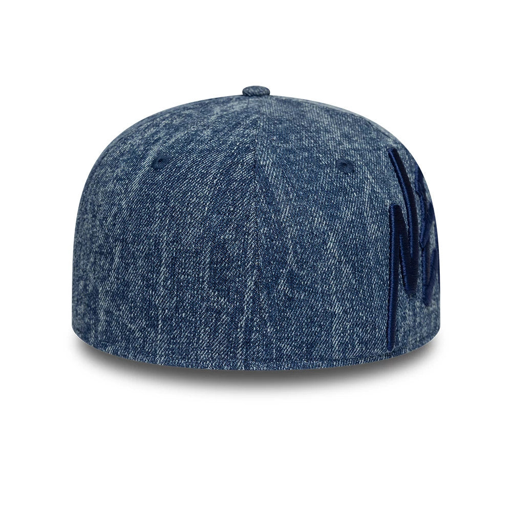 Pictured is this New Era Denim 59FORTY A-Frame Fitted cap in navy. 6