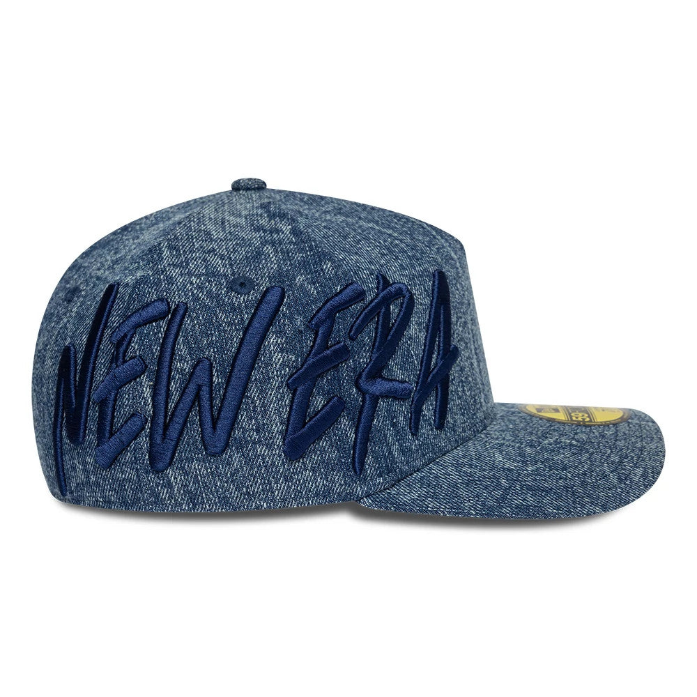 Pictured is this New Era Denim 59FORTY A-Frame Fitted cap in navy. 5