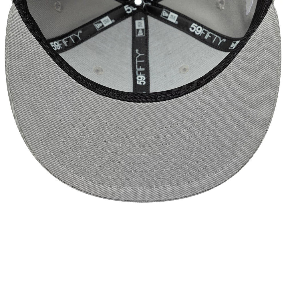 Pictured is this MLB Faux Pearl LA Dodgers 59FIFTY Fitted cap in grey. 5