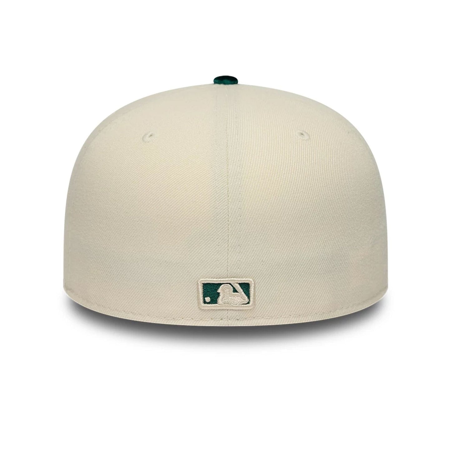 Pictured is this MLB Paisley Visor Athletics 59FIFTY Fitted cap in Cream. 6