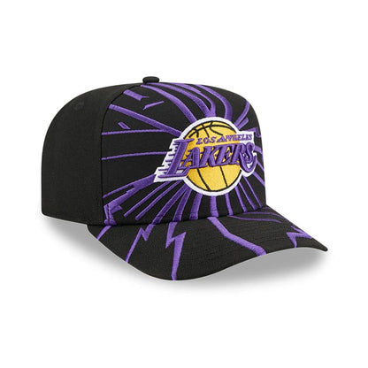 Pictured is this NBA Shattered LA Lakers 9FORTY A-Frame cap in black. 4