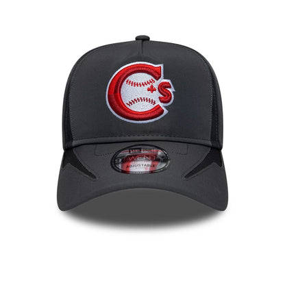 Pictured is this MiLB Panel Vancouver Canadians 9TWENTY A-Frame cap in charcoal. 3