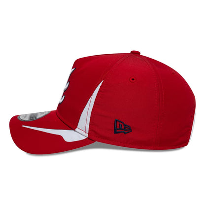 Pictured is this MLB Panel Atlanta Braves 9TWENTY A-Frame cap in red. 6