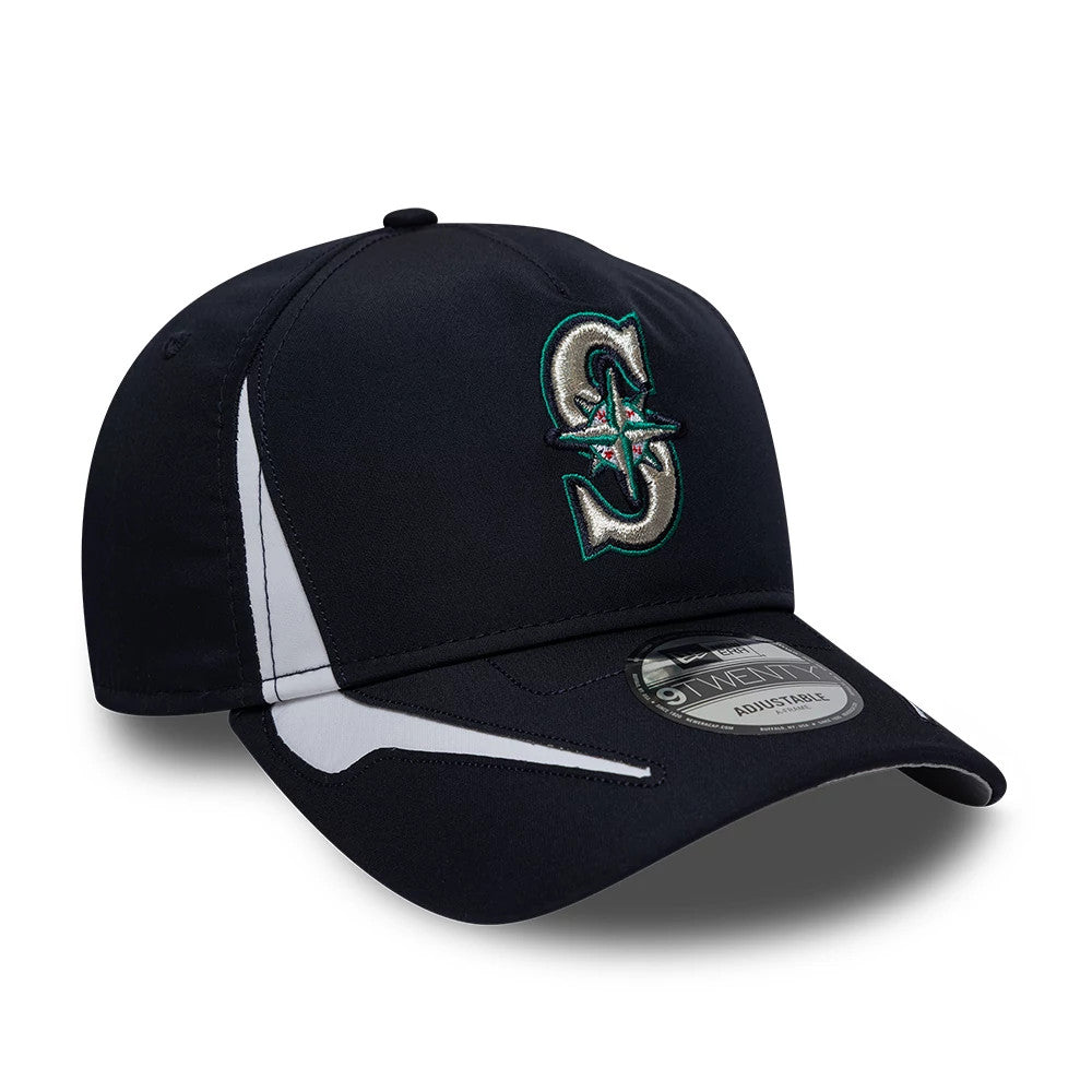 Pictured is this MLB Panel Seattle Mariners 9TWENTY A-Frame cap in navy. 4