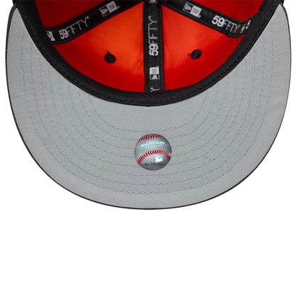 Pictured is this MLB Multi Logo San Francisco Giants 59FIFTY Fitted cap in black. 2