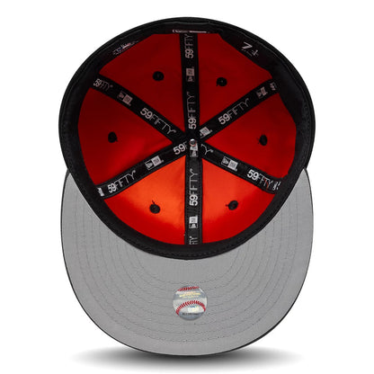 Pictured is this MLB Multi Logo San Francisco Giants 59FIFTY Fitted cap in black. 2