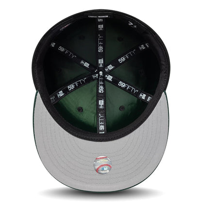 Pictured is this MLB Multi Logo Athletics 59FIFTY Fitted cap in black. 2
