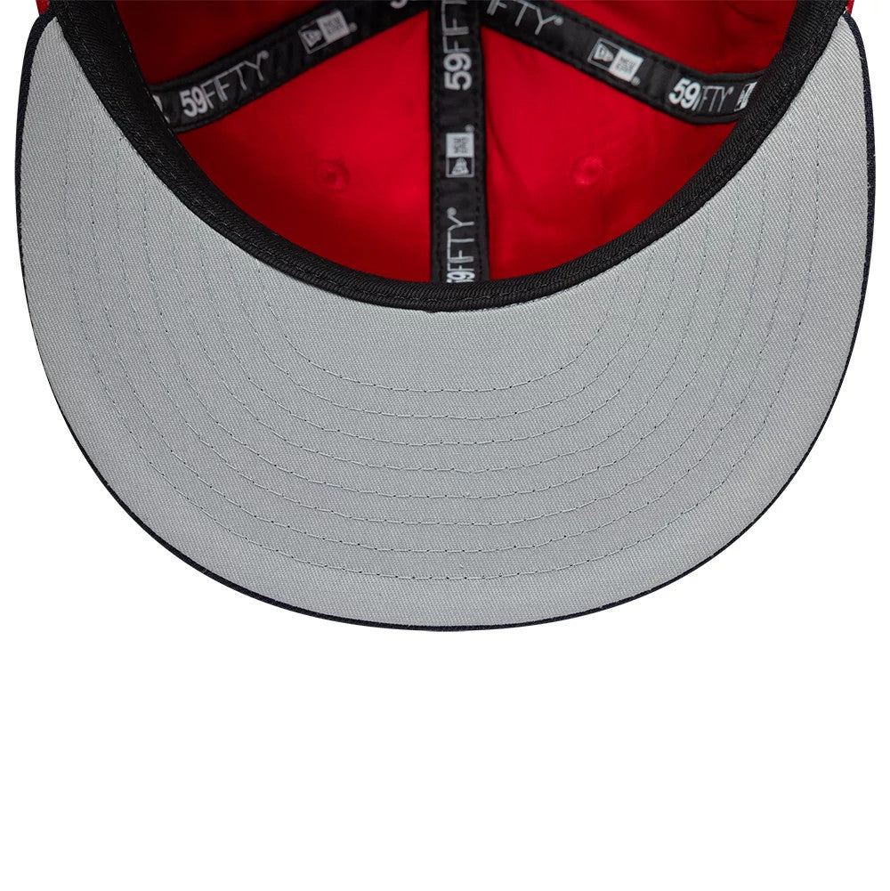 Pictured is this LMB Multi Logo Sultanes De Monterrey 59FIFTY Fitted cap in red. 8