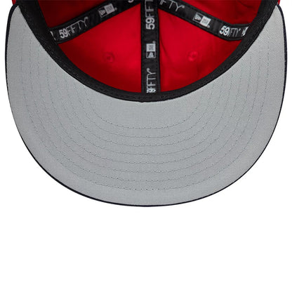 Pictured is this LMB Multi Logo Sultanes De Monterrey 59FIFTY Fitted cap in red. 8