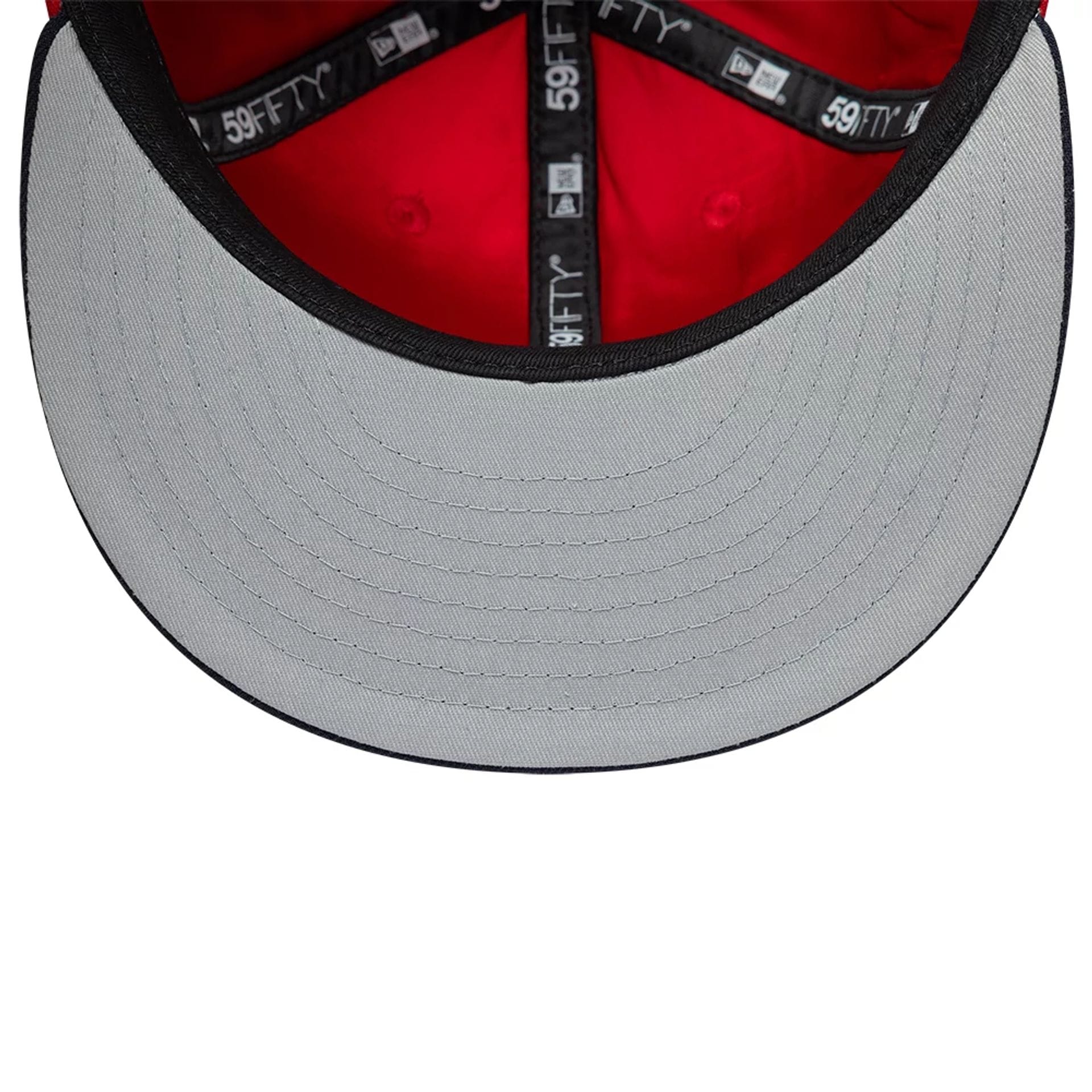 Pictured is this LMB Multi Logo Sultanes De Monterrey 59FIFTY Fitted cap in red. 2