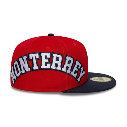 Pictured is this LMB Multi Logo Sultanes De Monterrey 59FIFTY Fitted cap in red. 7