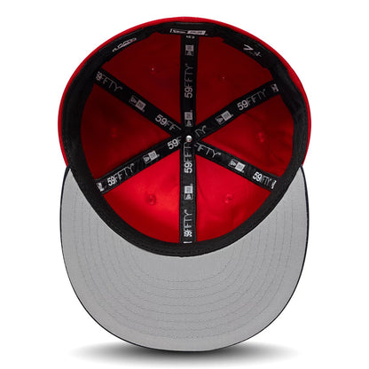 Pictured is this LMB Multi Logo Sultanes De Monterrey 59FIFTY Fitted cap in red. 2