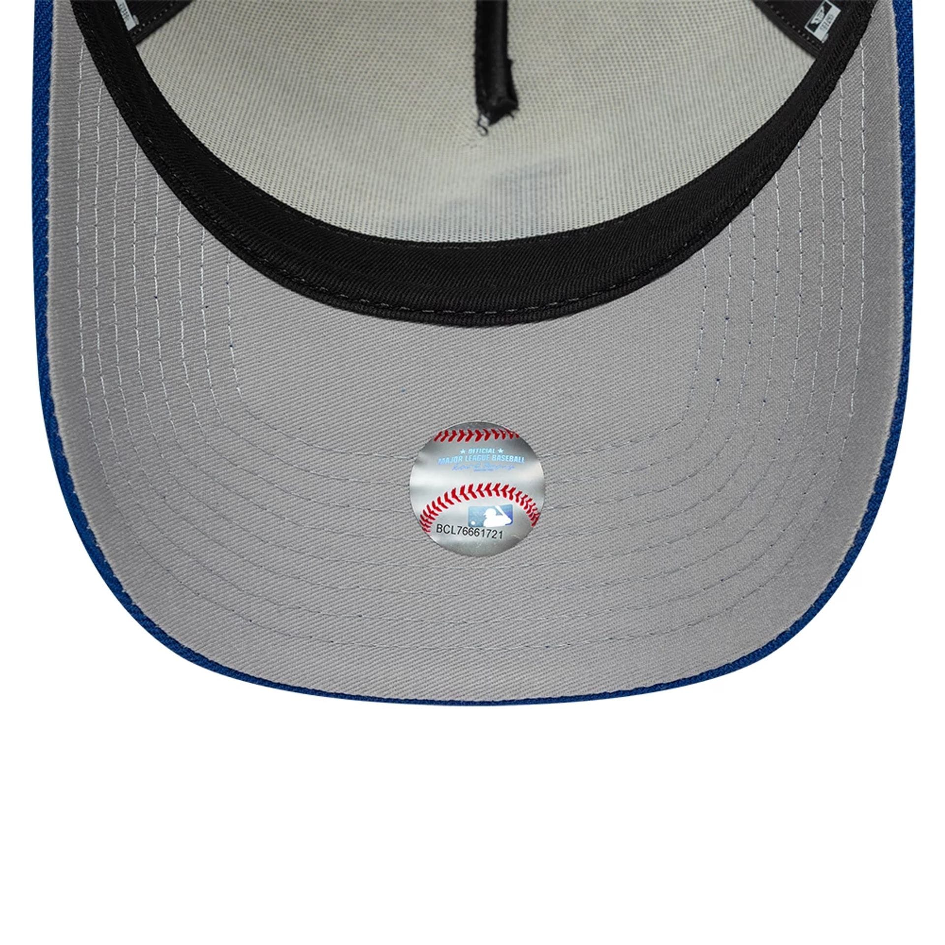 Pictured is this MLB Side Hit LA Dodgers 9FORTY E-Frame cap in Cream. 2