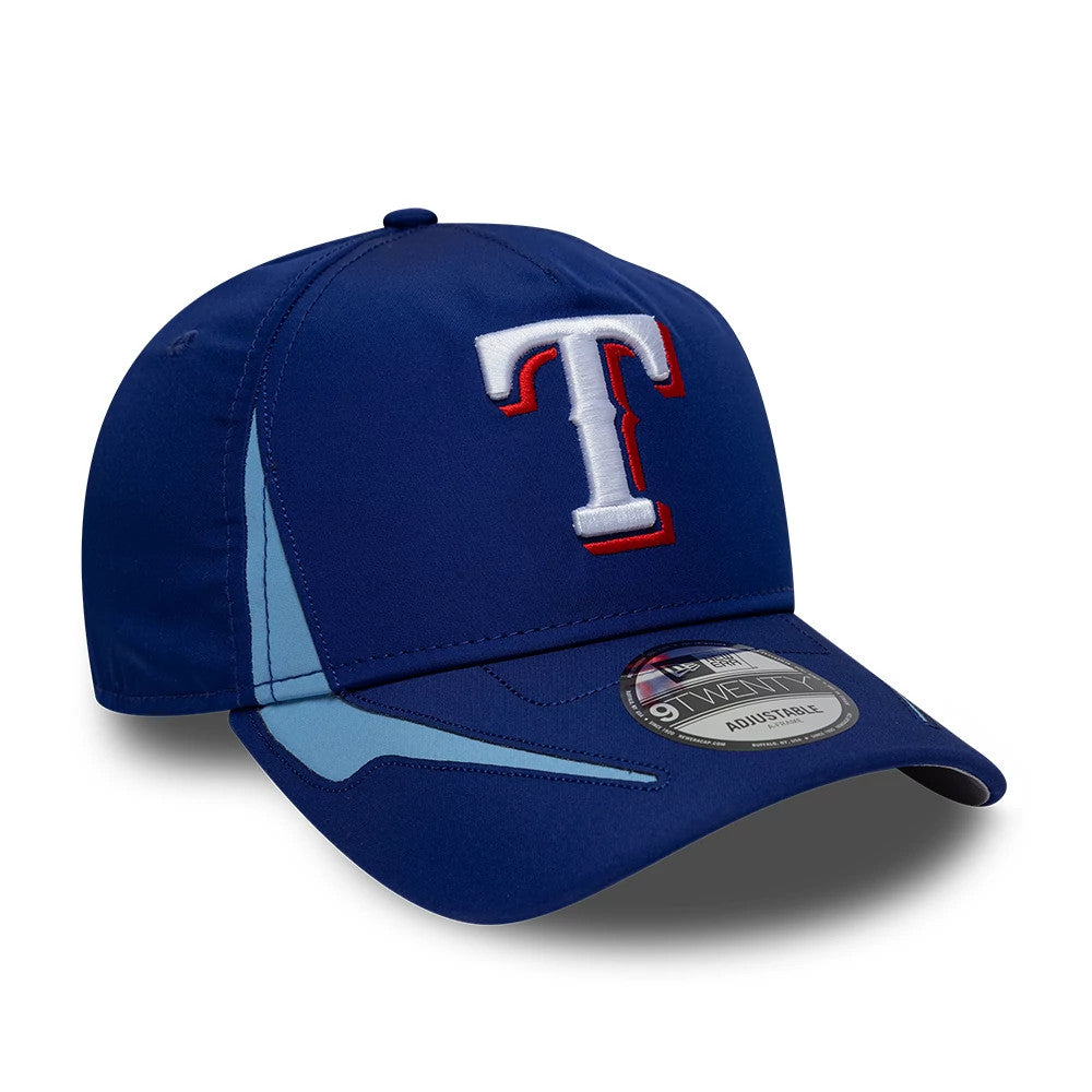 Pictured is this MLB Panel Texas Rangers 9TWENTY A-Frame cap in dark blue. 4