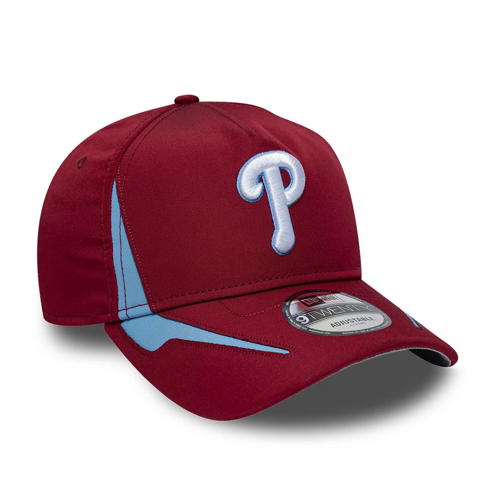 Pictured is this MLB Panel Philadelphia Phillies 9TWENTY A-Frame cap in dark red. 4