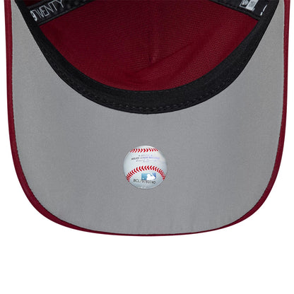 Pictured is this MLB Panel Philadelphia Phillies 9TWENTY A-Frame cap in dark red. 2
