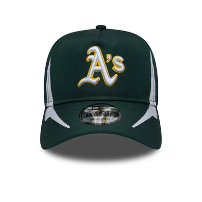 Pictured is this MLB Panel Athletics 9TWENTY A-Frame cap in dark green. 3