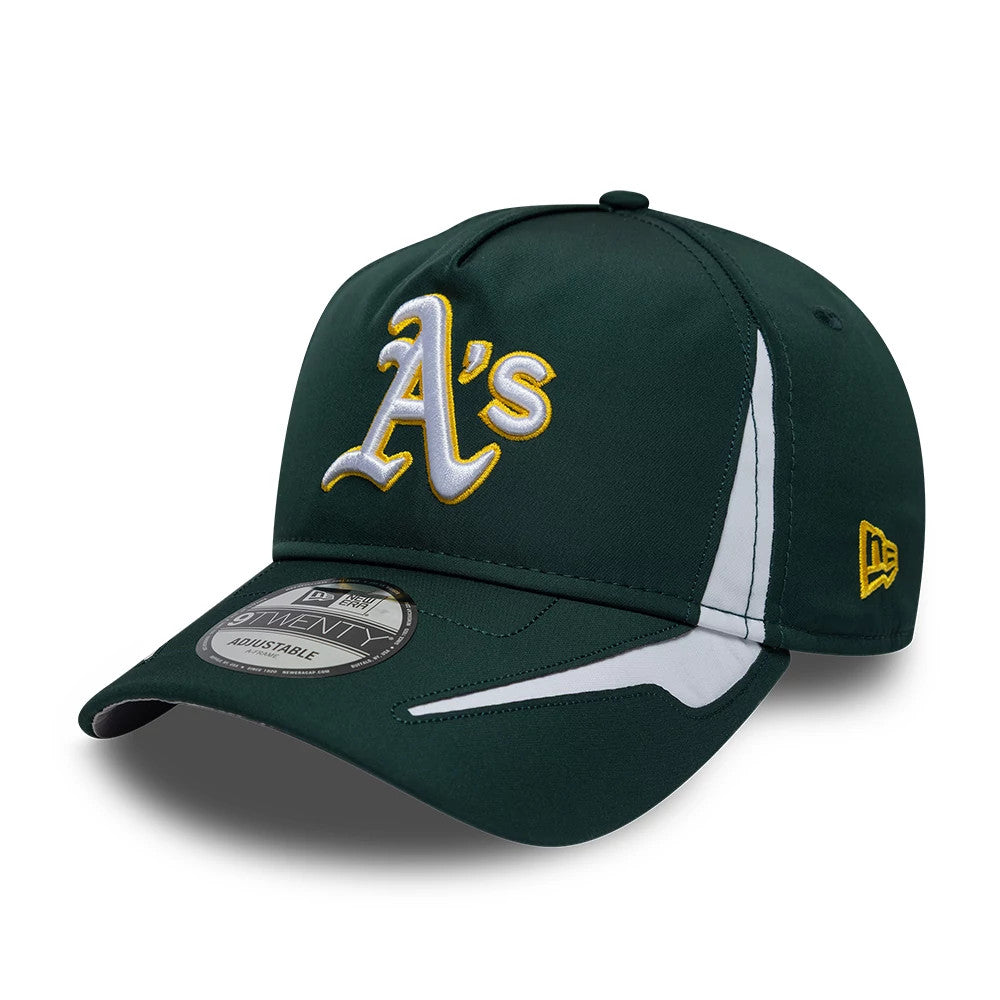 Dunkelgrüne MLB Panel Athletics 9TWENTY A-Frame Cap | NEC DE