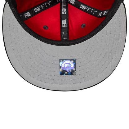 Pictured is this MiLB Multi Logo Vancouver Canadians 59FIFTY Fitted cap in charcoal. 2