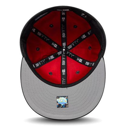 Pictured is this MiLB Multi Logo Vancouver Canadians 59FIFTY Fitted cap in charcoal. 2