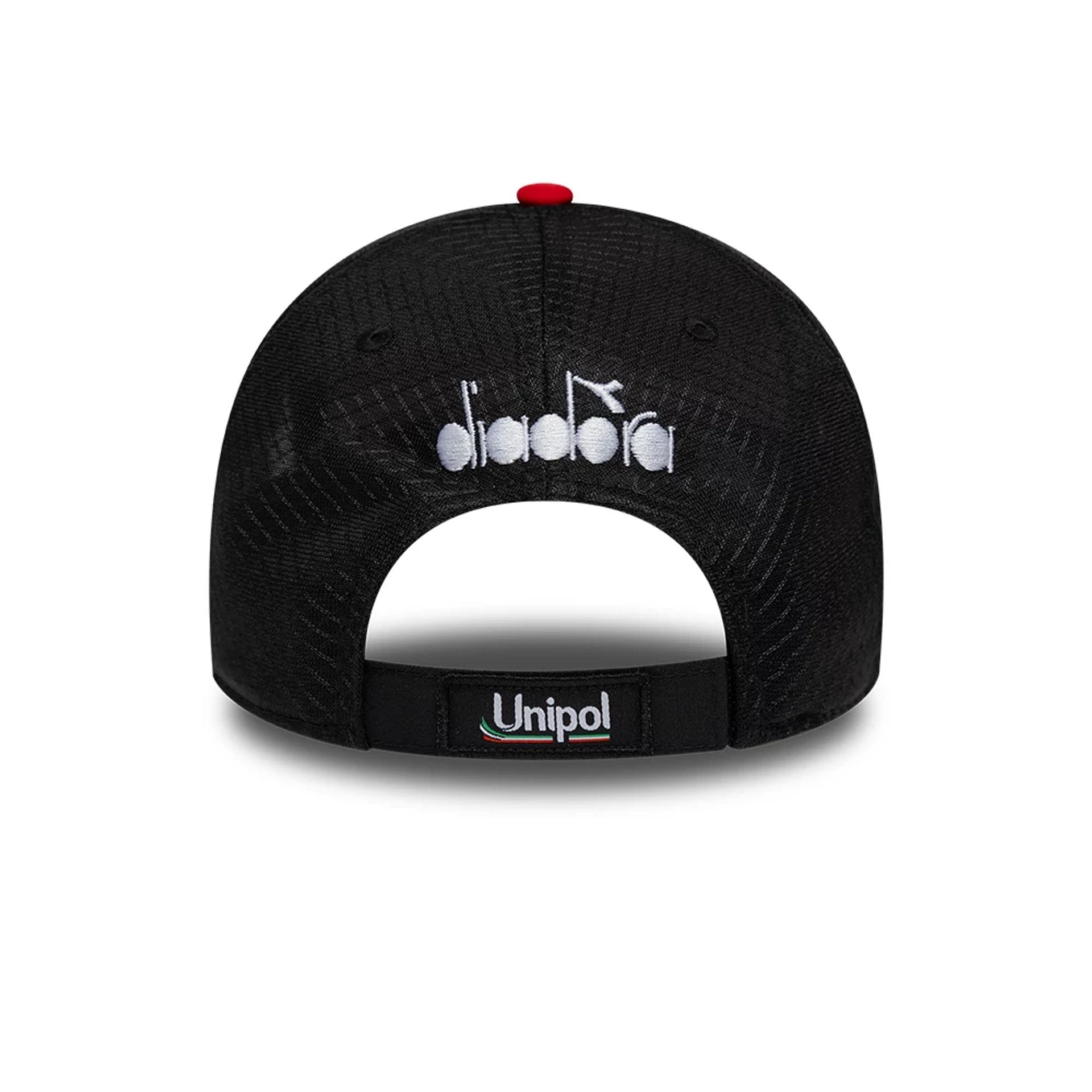 Pictured is this Ducati Motor Replica Francesco Bagnaia Red 9FORTY E-Frame cap in red. 5