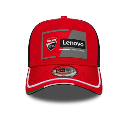 Pictured is this Ducati Motor Replica Team 9FORTY E-Frame Adjustable cap in red. 3