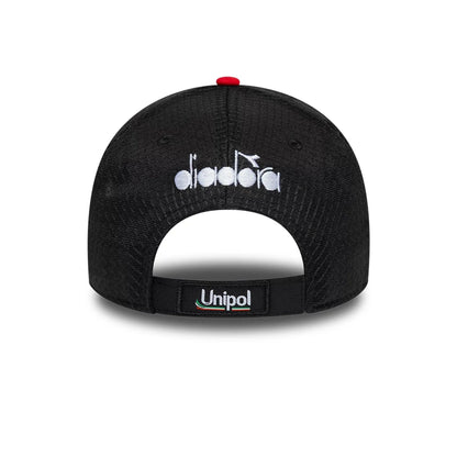 Pictured is this Ducati Motor Replica Team 9FORTY E-Frame Adjustable cap in red. 5
