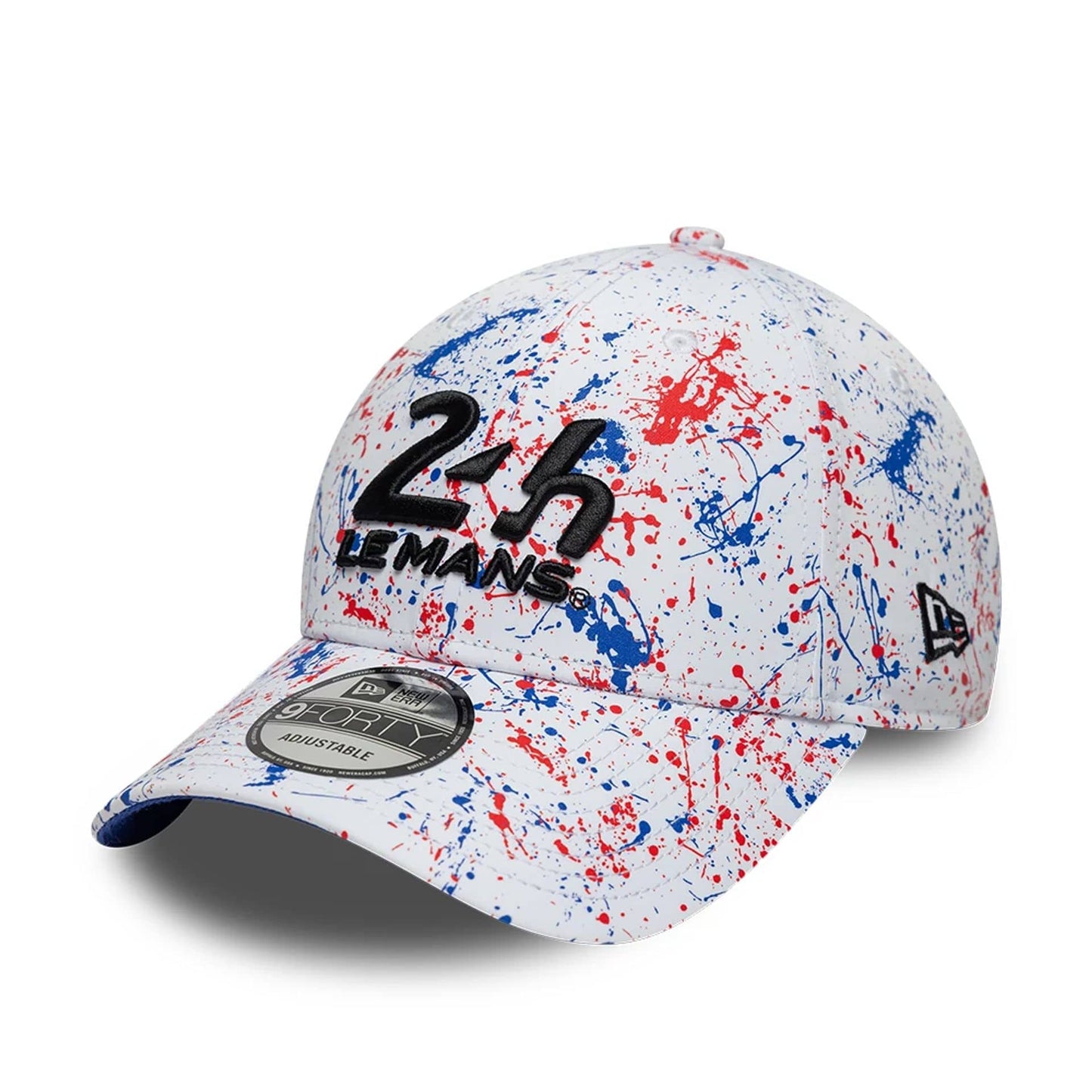 Pictured is this Print 24HR Le Mans 9FORTY cap in white. 1