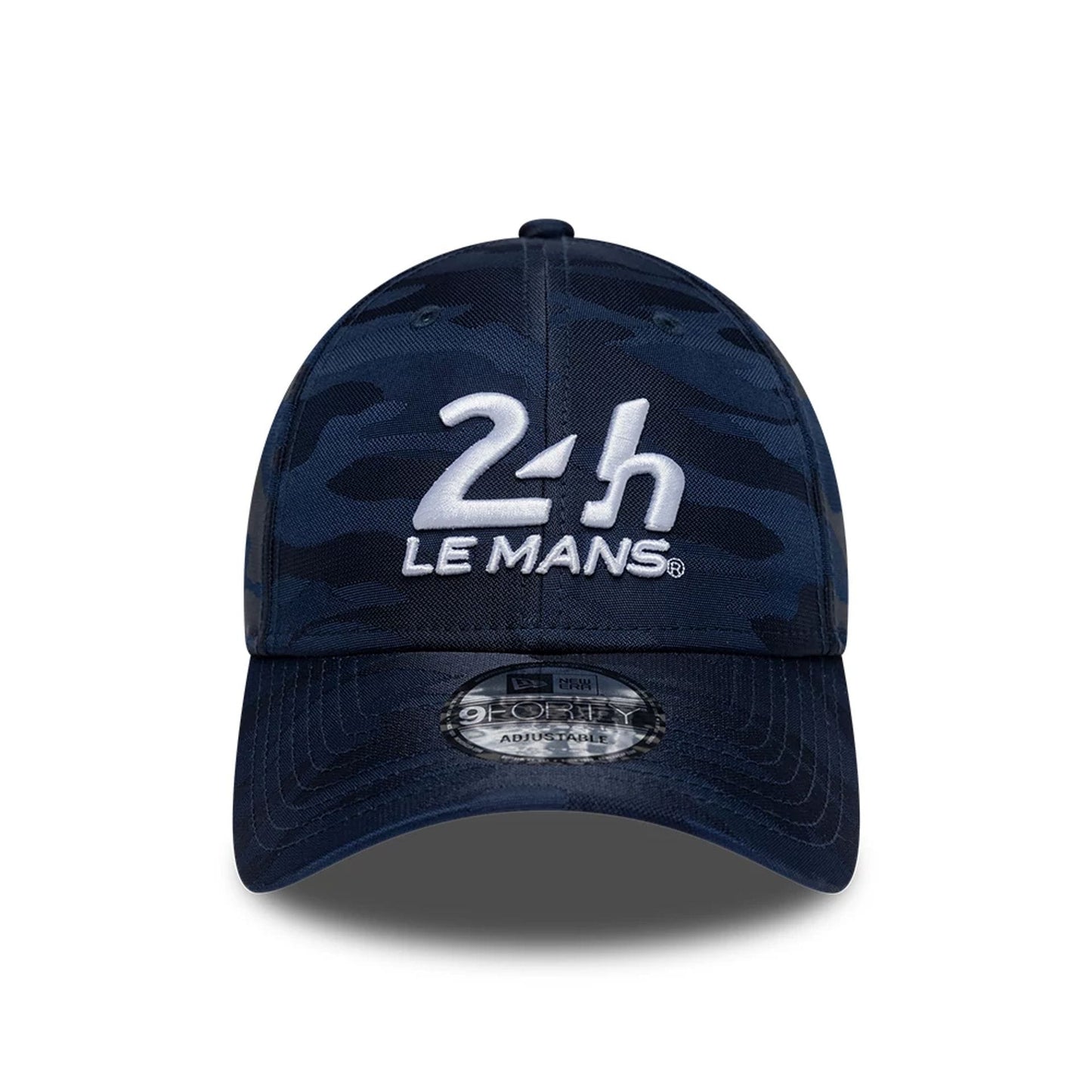 Pictured is this Camo 24HR Le Mans 9FORTY cap in dark blue. 2