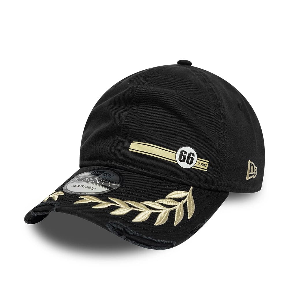 Pictured is this Washed Graphic 24HR Le Mans 9TWENTY cap in black. 1