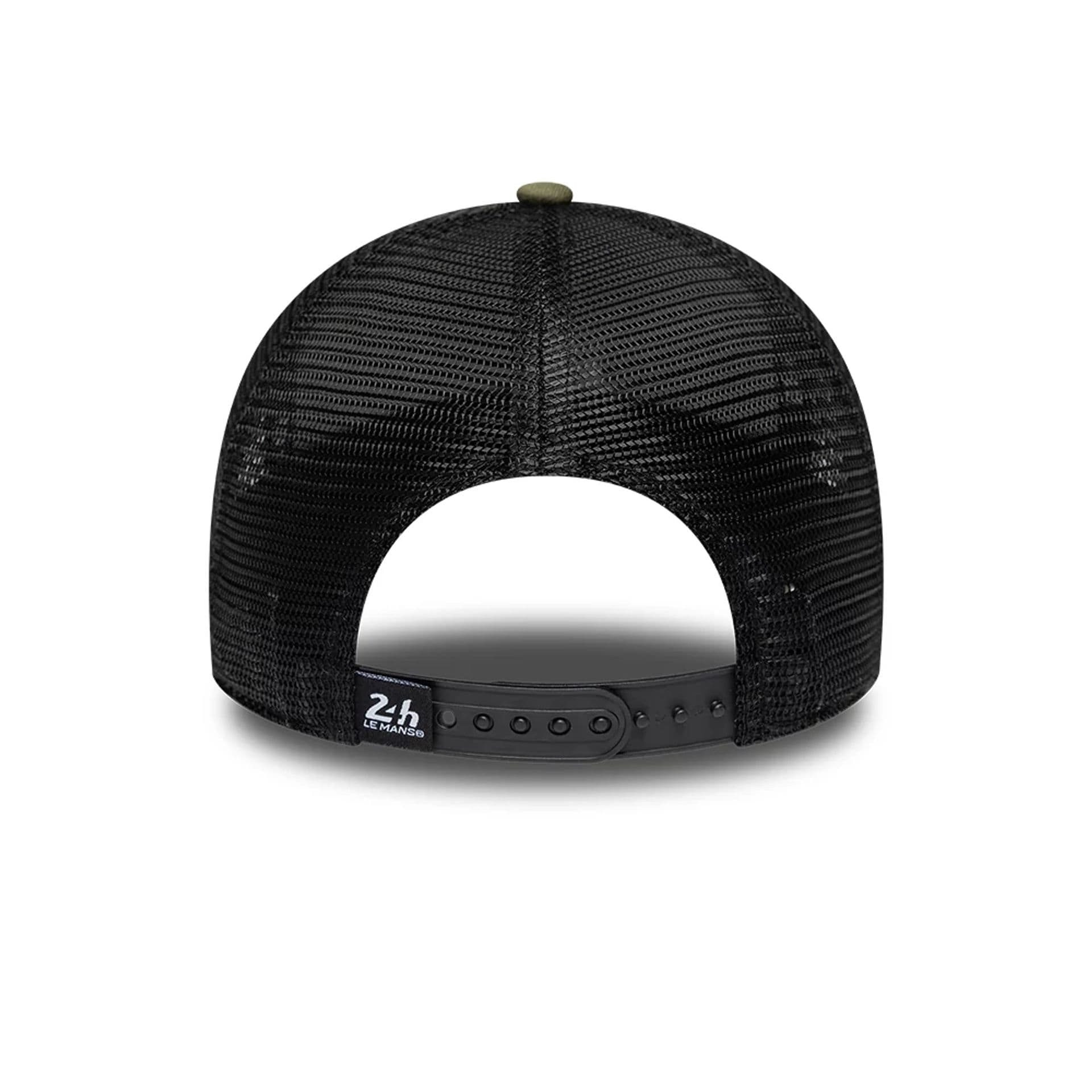 Pictured is this Washed Graphic 24HR Le Mans 9FORTY A-Frame Trucker cap in green. 4
