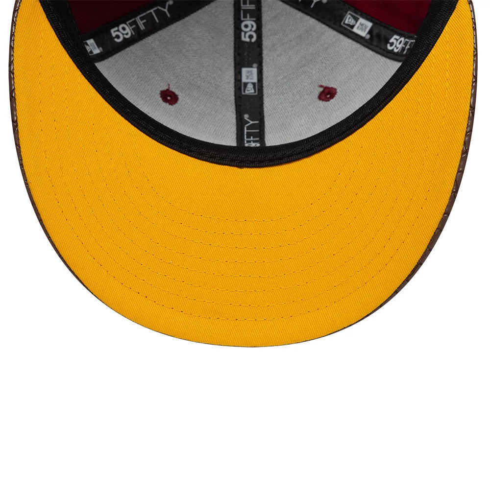 Pictured is this Harry Potter Quidditch 59FIFTY Fitted cap in dark red. 2