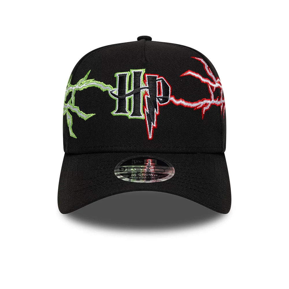 Pictured is this Harry Potter Duel 9FORTY M-Crown A-Frame cap in black. 4
