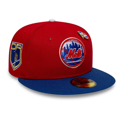 Pictured is this MLB Sister Cities New York Mets 59FIFTY Fitted cap in Red. 1