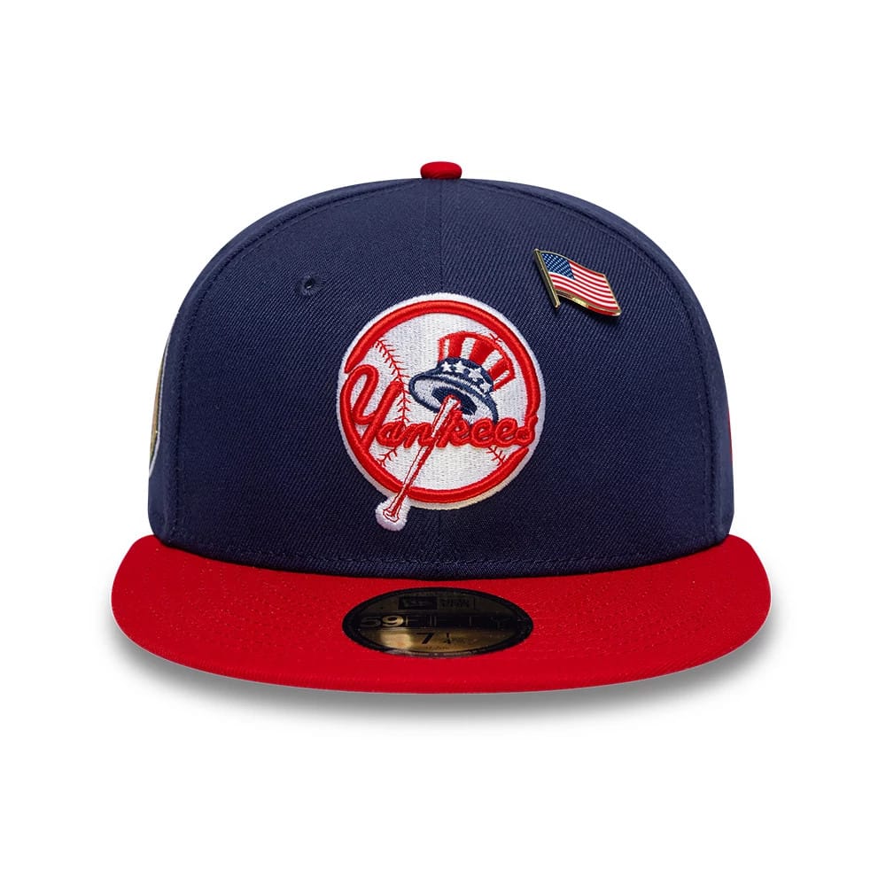 Pictured is this MLB Sister Cities New York Yankees 59FIFTY Fitted cap in Blue. 3