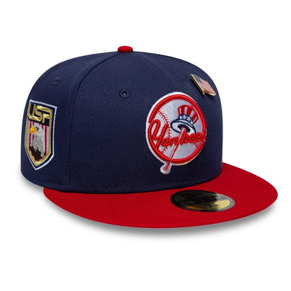 Pictured is this MLB Sister Cities New York Yankees 59FIFTY Fitted cap in Blue. 1