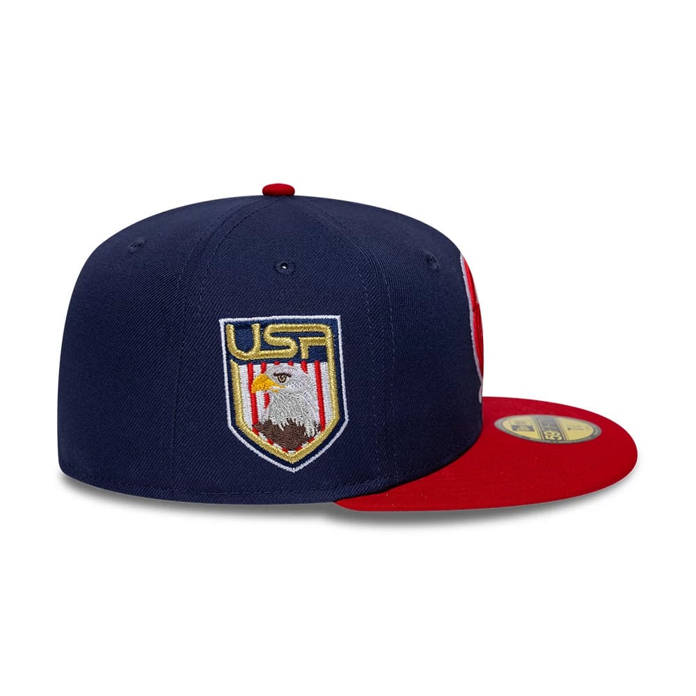 Pictured is this MLB Sister Cities New York Yankees 59FIFTY Fitted cap in Blue. 6