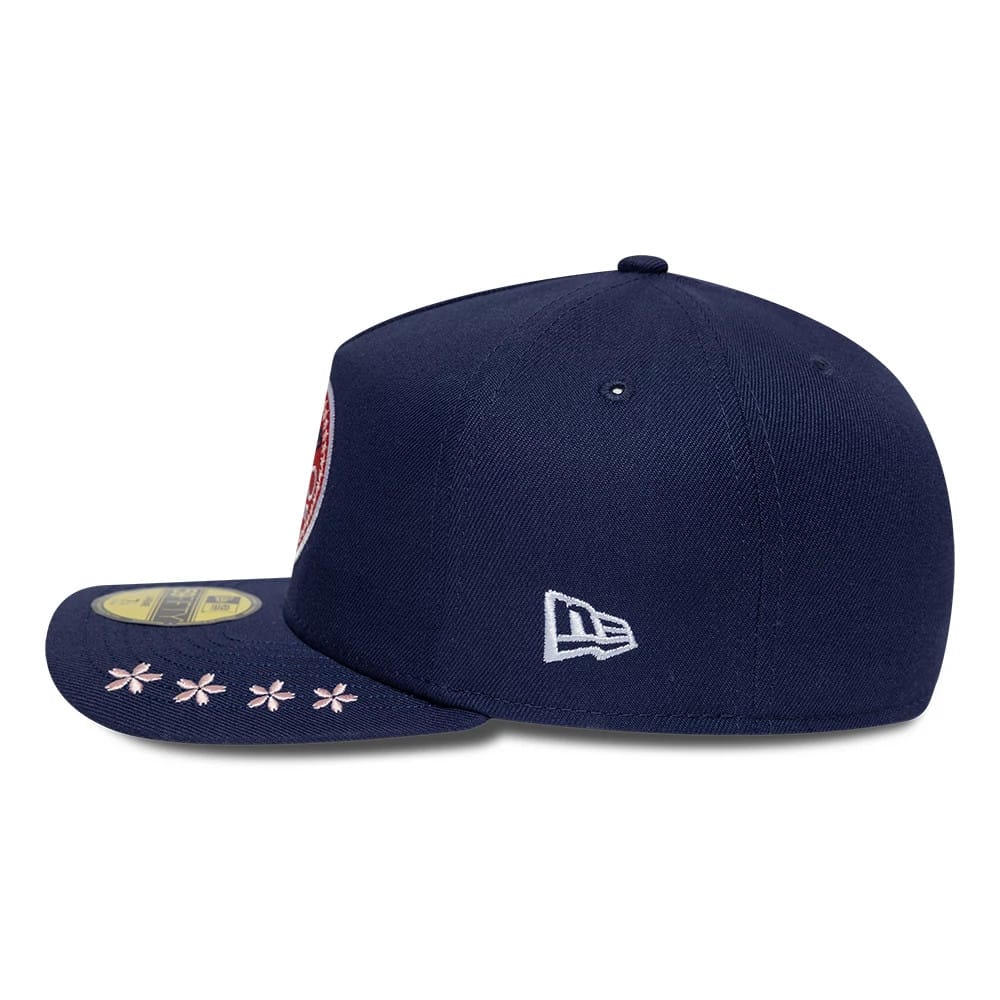 Pictured is this MLB All Star Game LA Dodgers 59FIFTY A-Frame Fitted cap in navy. 6