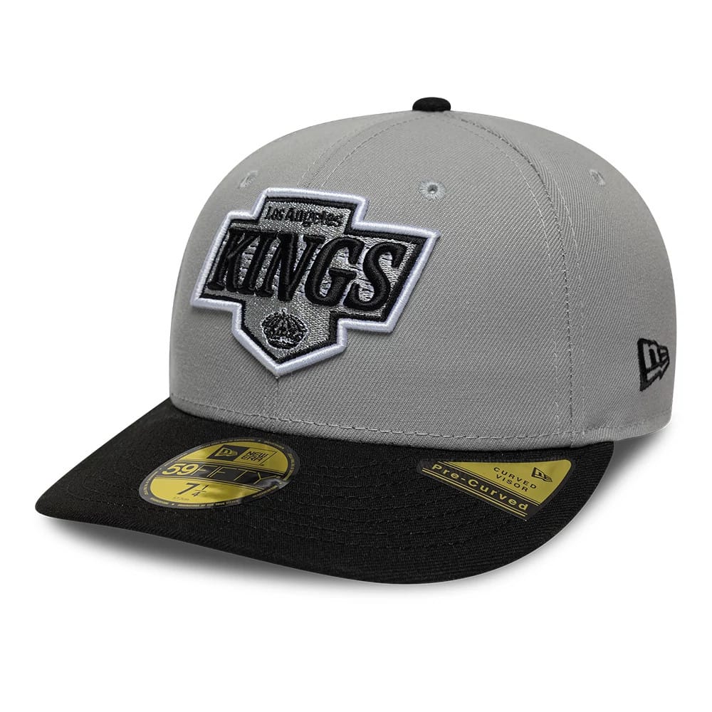 Pictured is this NHL Champions LA Kings 59FIFTY Fitted cap in grey. 4