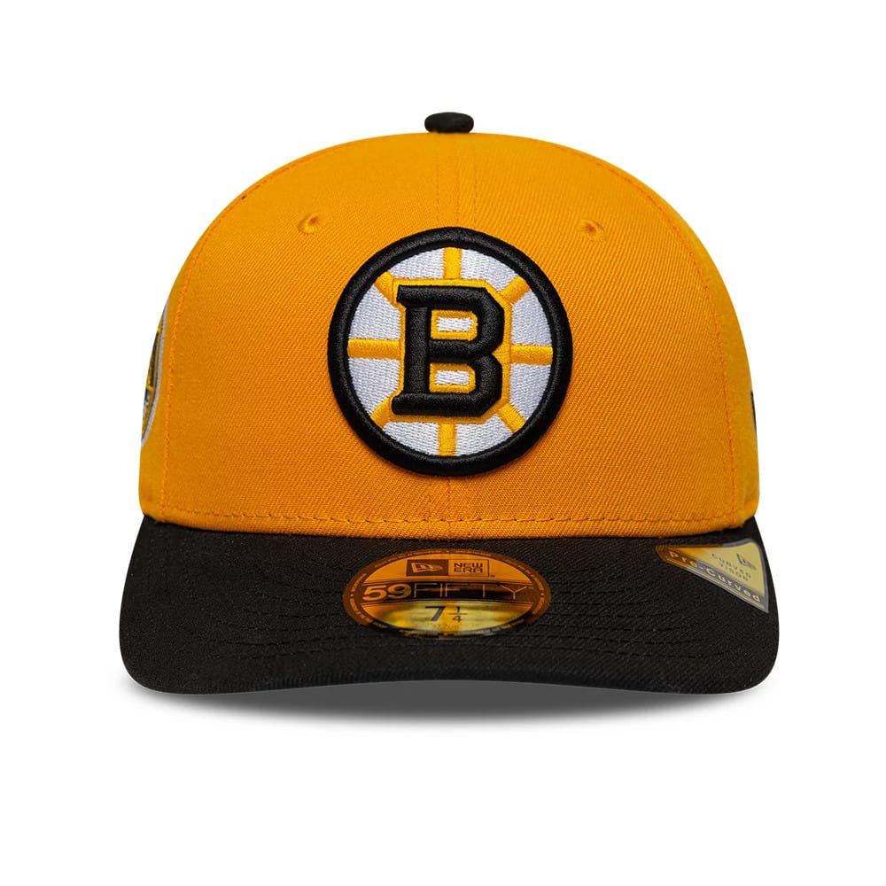 Pictured is this NHL Champions Boston Bruins 59FIFTY Fitted cap in orange. 3