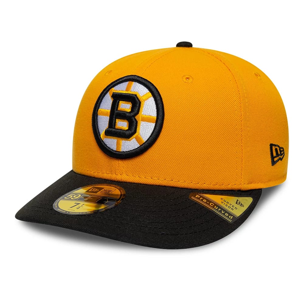 Pictured is this NHL Champions Boston Bruins 59FIFTY Fitted cap in orange. 4