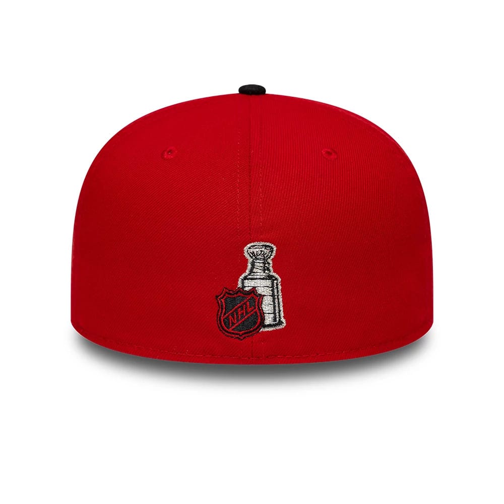Pictured is this NHL Champions Chicago Blackhawks 59FIFTY Fitted cap in black. 5