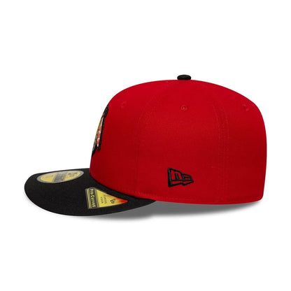 Pictured is this NHL Champions Chicago Blackhawks 59FIFTY Fitted cap in black. 7