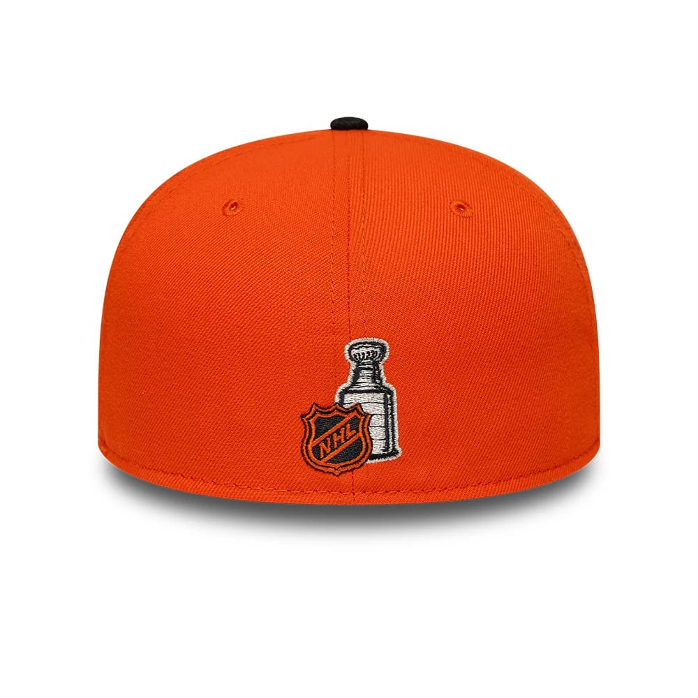 Pictured is this NHL Champions Anaheim Ducks 59FIFTY Fitted cap in orange. 5