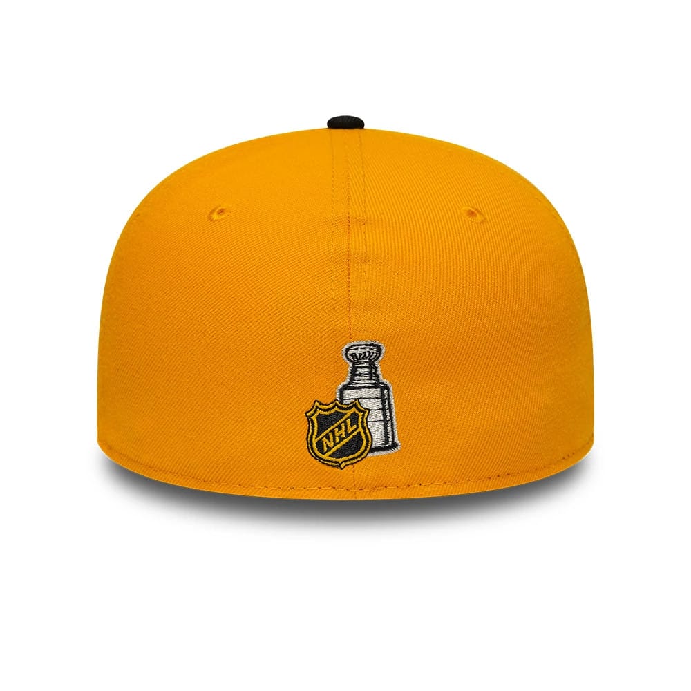 Pictured is this NHL Champions Pittsburgh Penguins 59FIFTY Fitted cap in yellow. 5