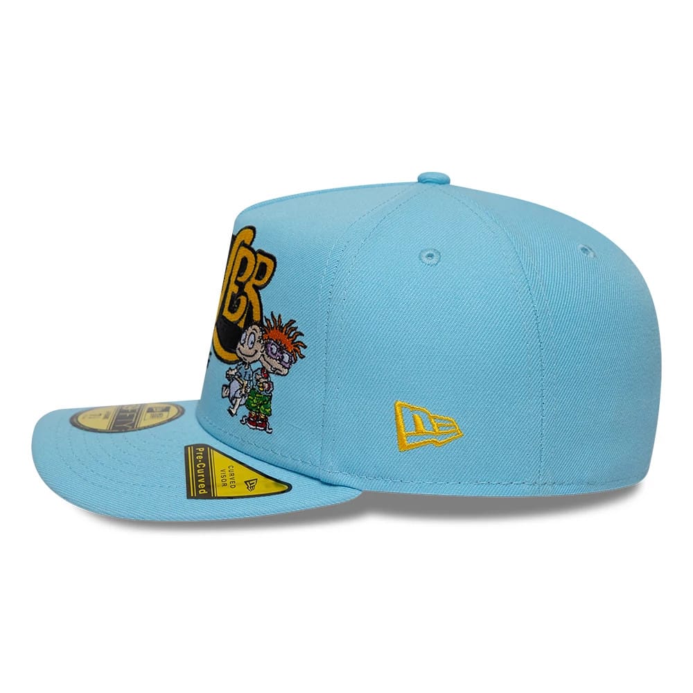 Pictured is this Rugrats 59FIFTY A-Frame Fitted cap in pastel blue. 7
