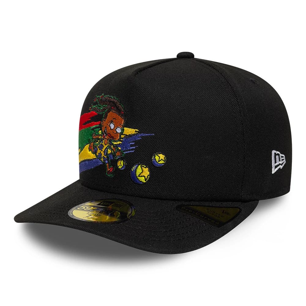 Pictured is this Rugrats 59FIFTY A-Frame Fitted cap in black. 4